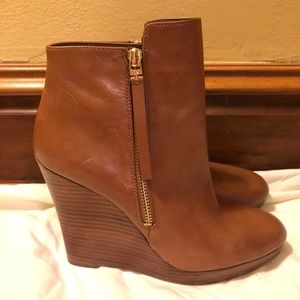 Never worn Michael Kors brown booties